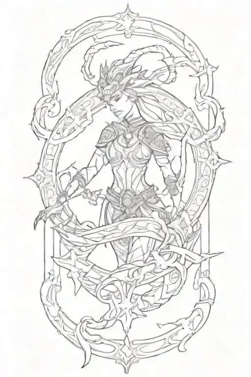 Skyrim tattoo design idea