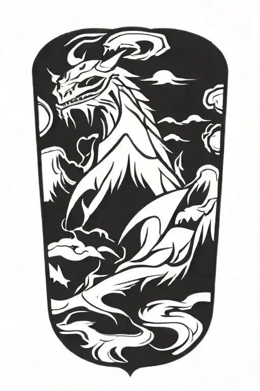 Skyrim logo tattoo design idea