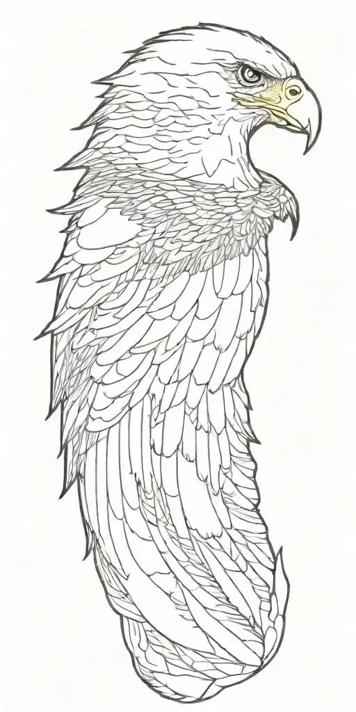 A majestic eagle soaring tattoo design idea