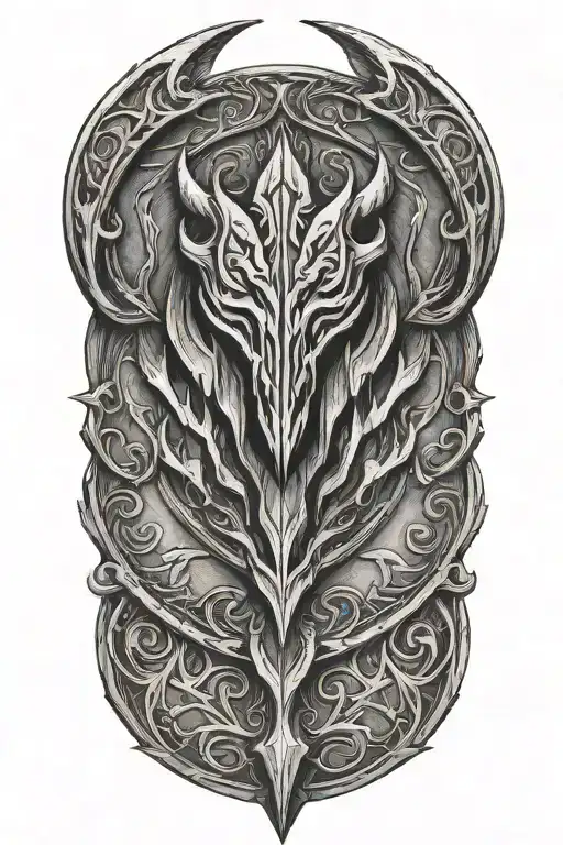 Skyrim logo tattoo design idea