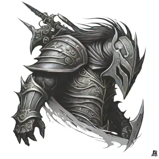 Scar knight tattoo design idea