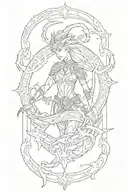 Skyrim tattoo design idea
