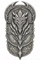 Skyrim logo tattoo design idea