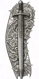 Sword tattoo design idea