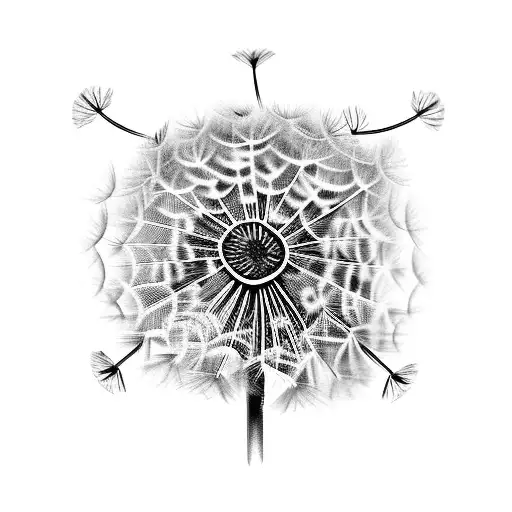 Dandelion tattoo design idea