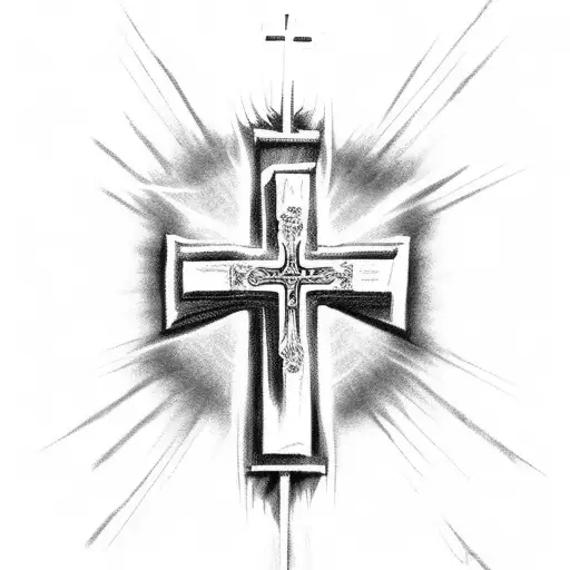Cross Jesus  tears pray God  tattoo design idea