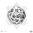 parthurnaax Skyrim on a d20 dice tattoo design idea