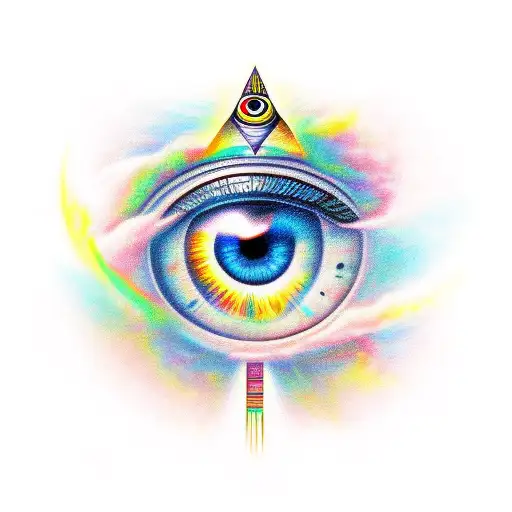 Eye of Ra tattoo design idea