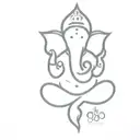 Ganesha TRISHUL tattoo design idea