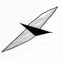 Paper plane tattoo design idea