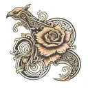 tatoo along collarbone with reference to inlane skating tattoo design idea