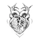Create a tattoo showcasing Leonardo Da Vinci's drawings of the human heart intertwined with Italian Renaissance motifs tattoo design idea