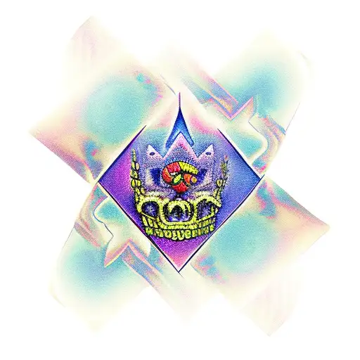 Queen of diamonds grateful dead tattoo design idea