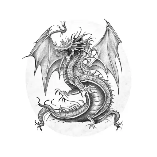 steampunk dragon tattoo