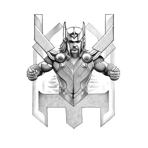 thor odin loki heimdall tattoo design idea