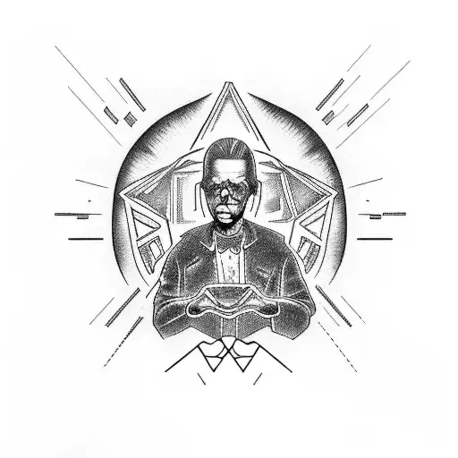 Back To The Future themed tattoo with the text: With Gratitude, Optimism is Sustainable  tattoo design idea