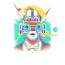 Back To The Future themed tattoo with the text: With Gratitude, Optimism is Sustainable  tattoo design idea