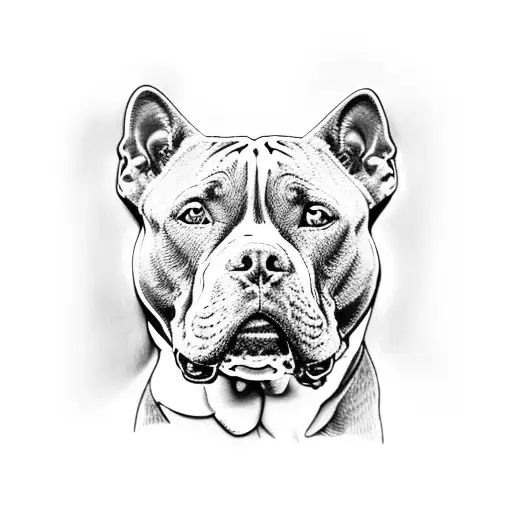 pitbull named whisky tattoo design idea