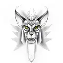 Anubis tattoo design idea