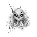 scarecrow with raven tattoo design idea
