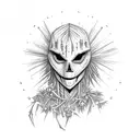 scarecrow with raven tattoo design idea