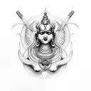 goddess kali tattoo design idea