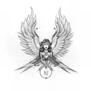 seraph tattoo design idea