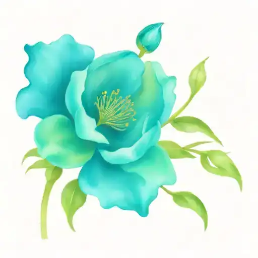 october, june, may and august birth flowers  tattoo design idea