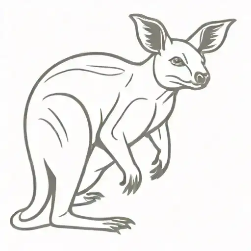 kangaroo, koala, kiwi bird wearing tattoo design idea