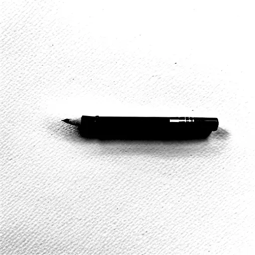 create a simple semi-colon for a tattoo written with ink pen so that it has a little bit of imperfection tattoo design idea