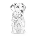 a labrador retriever tattoo design idea