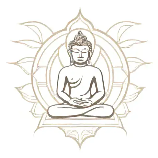 buddhism nirvana tattoo design idea