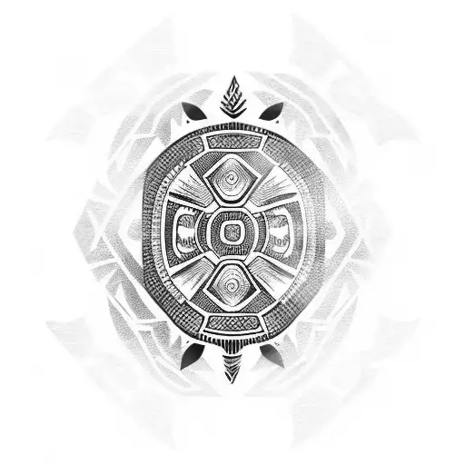 indigenous turtle tattoo design idea