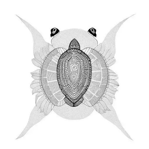 Tribal Turtle Tattoo Design Polynesian Style: стоковая векторная графика  (без лицензионных платежей), 2259960485 | Shutterstock