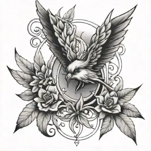 forever living with a frown tattoo design idea