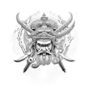 sui generis with poseidon tattoo design idea