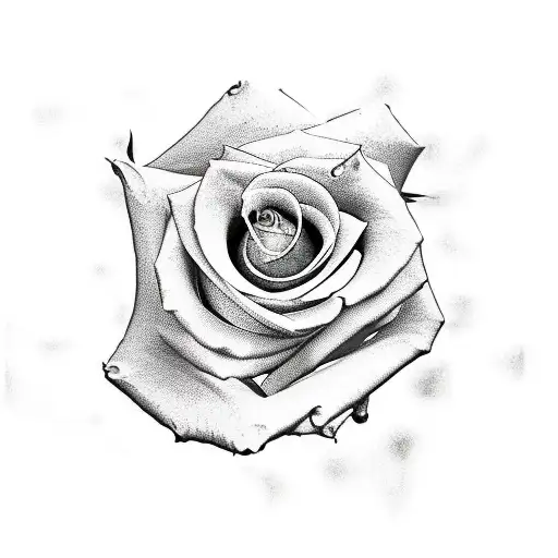 ram with open hands holding roses and rosary tattoo design idea