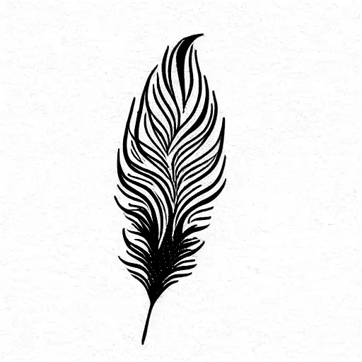 Peacock feather tattoo design idea