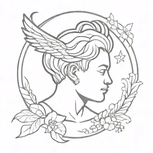 cherub Barber  tattoo design idea