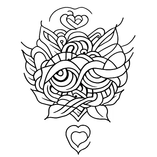 self love side tattoo hug tattoo design idea