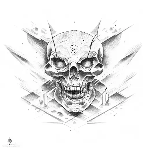 scary philosophy tattoo tattoo design idea