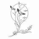 Lena river delta tattoo design idea