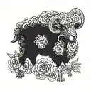 black sheep  tattoo design idea