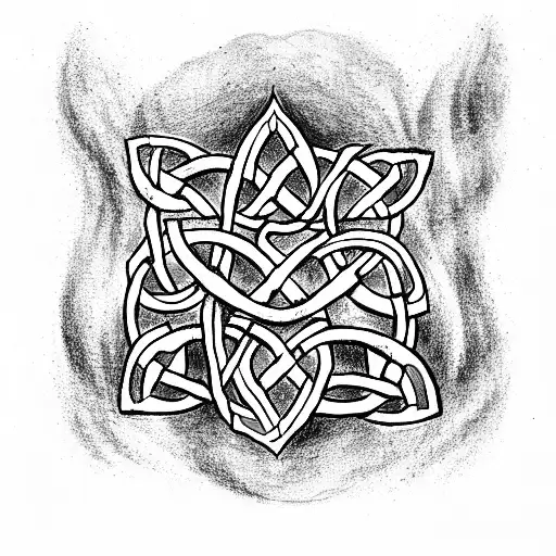 Celtic Knot Thor runes  tattoo design idea