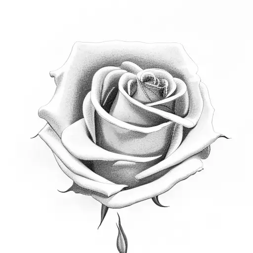 A black-grey tattoo of a classroom filled with roses, depicting the dedication to teaching and the beauty of knowledge. tattoo design idea