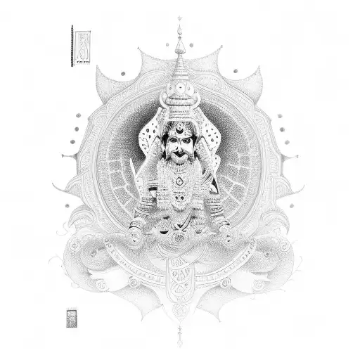 Rajkumar name followed by bala ji tilak tattoo design idea