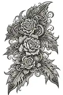 Pectoral tattoo design idea