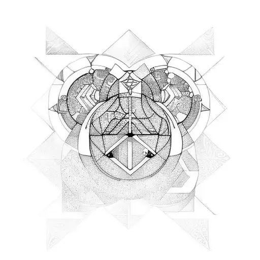 libra gemini leo tattoo design idea