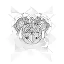 libra gemini leo tattoo design idea