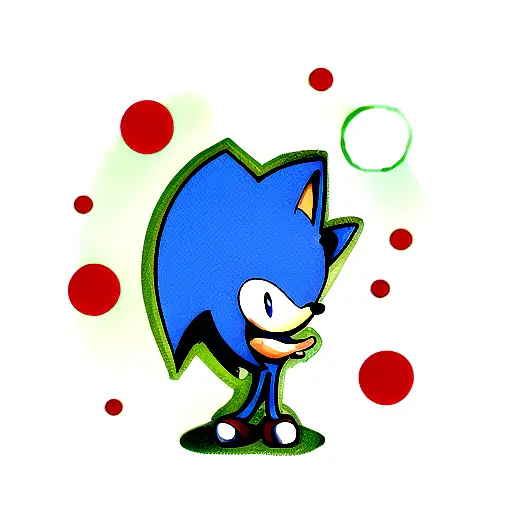 diseño de sonic el erizo tattoo design idea